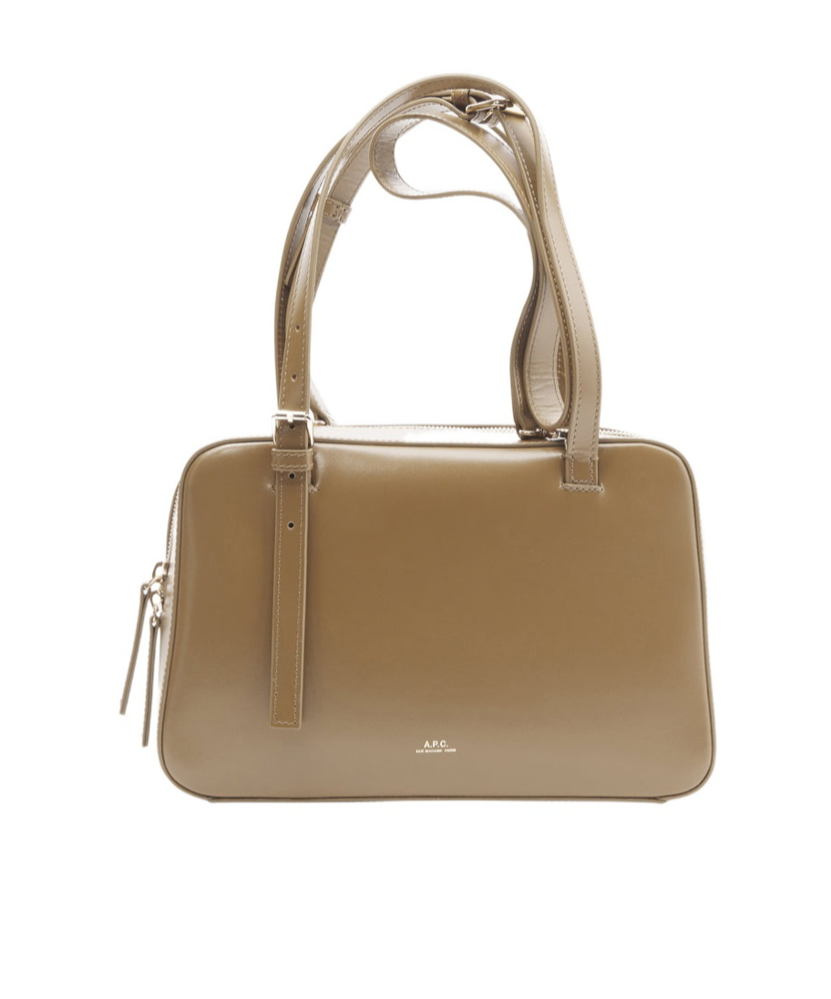 Apc Virginie Box Bag Horizontal Virginie Bag In Smooth Earth Brown Leather. In Brown