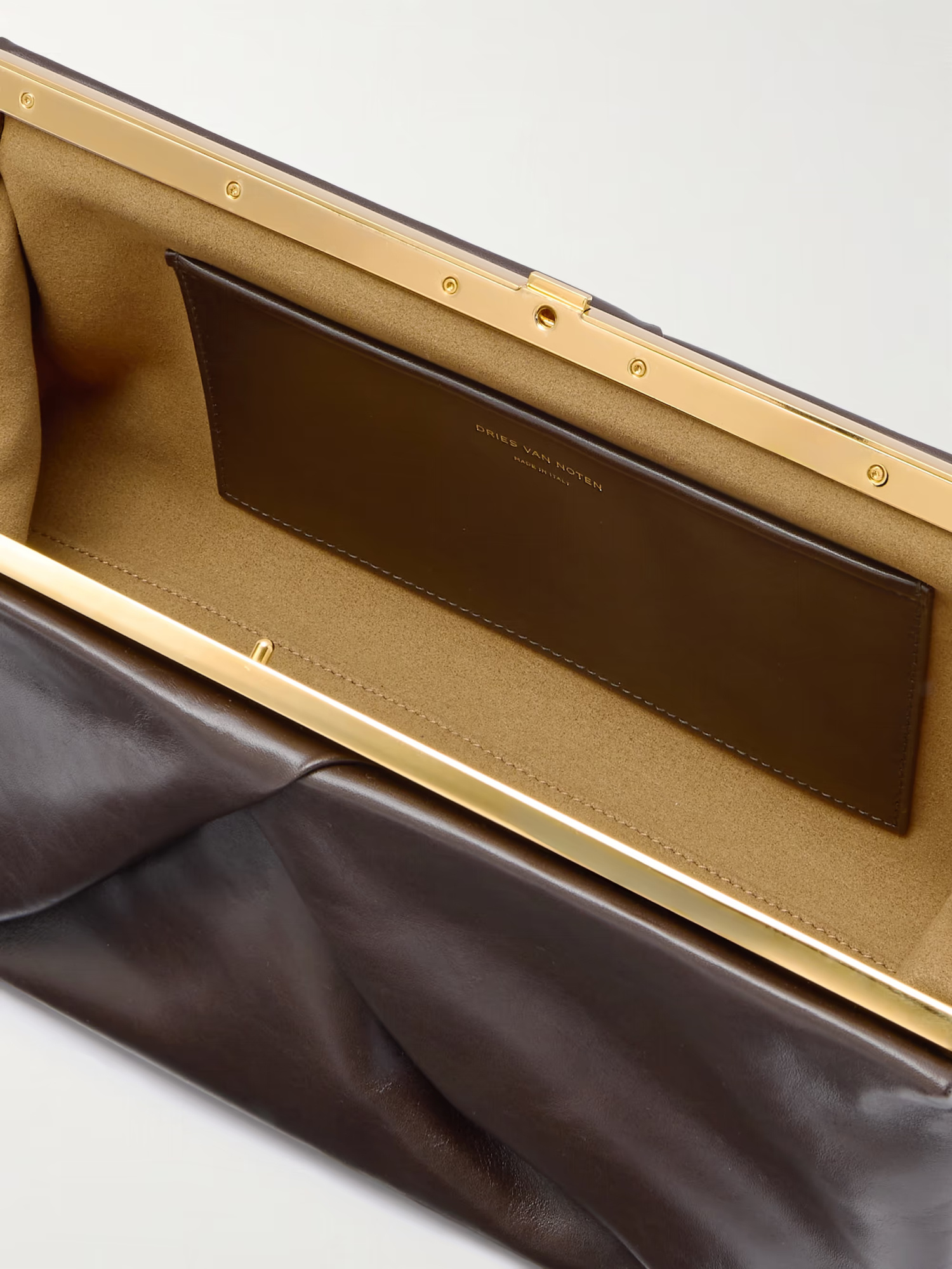 Dries Van Noten Logo Shoulder Bag In Black