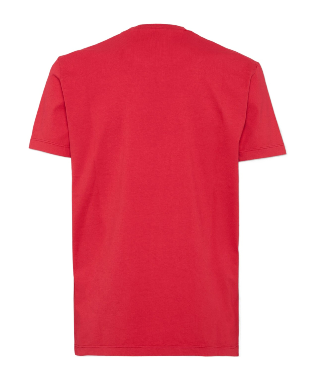 Dsquared2 Red Crewneck T-shirt With Logo Lettering On The Front