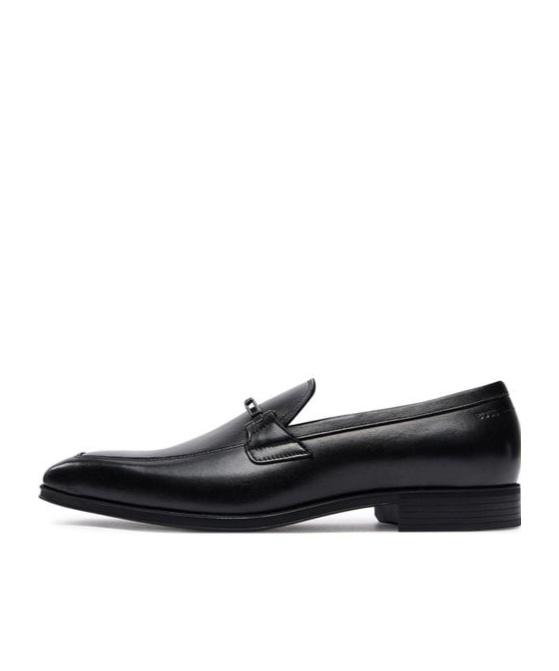Hugo Boss Leather Loafers In Black