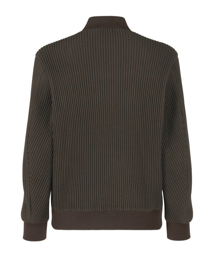 Issey Miyake Pleated Jacket In Black
