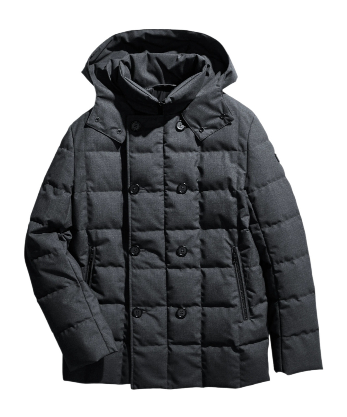 Fay Long-sleeved Quilted Down Jacket In Black