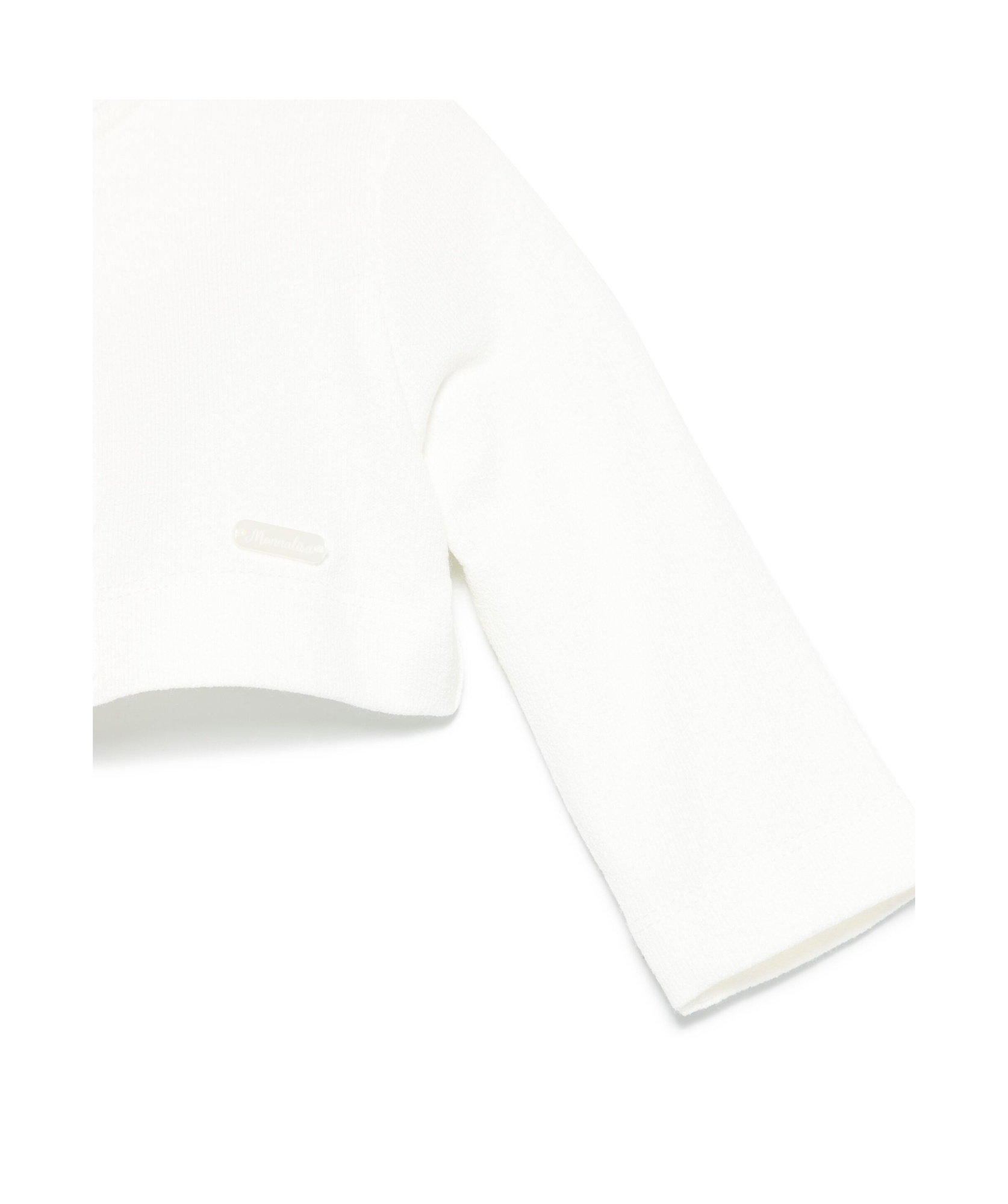 Monnalisa Cropped Cardigan In White