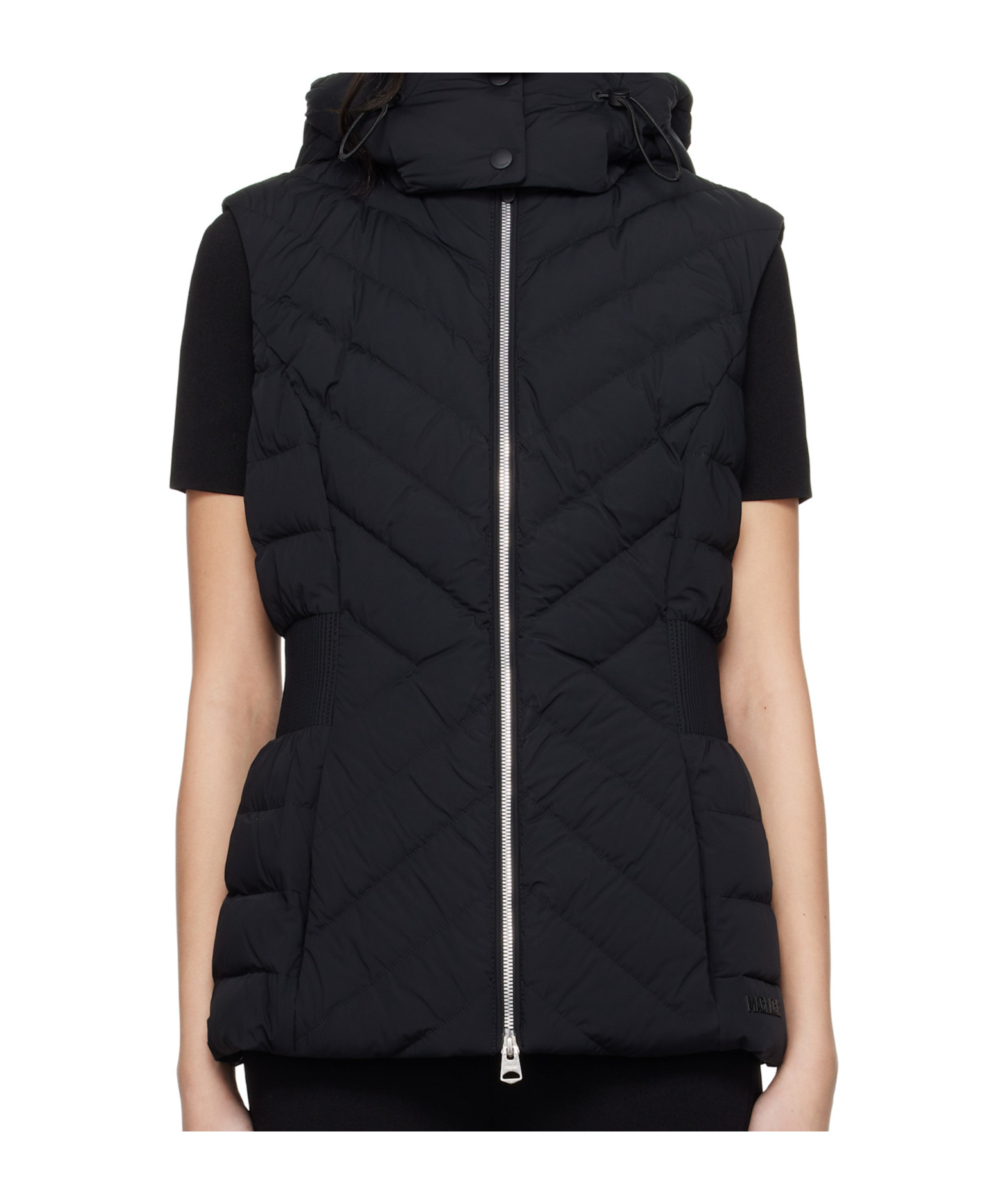Mackage Black Hoshi Hooded Light Down Vest In Black