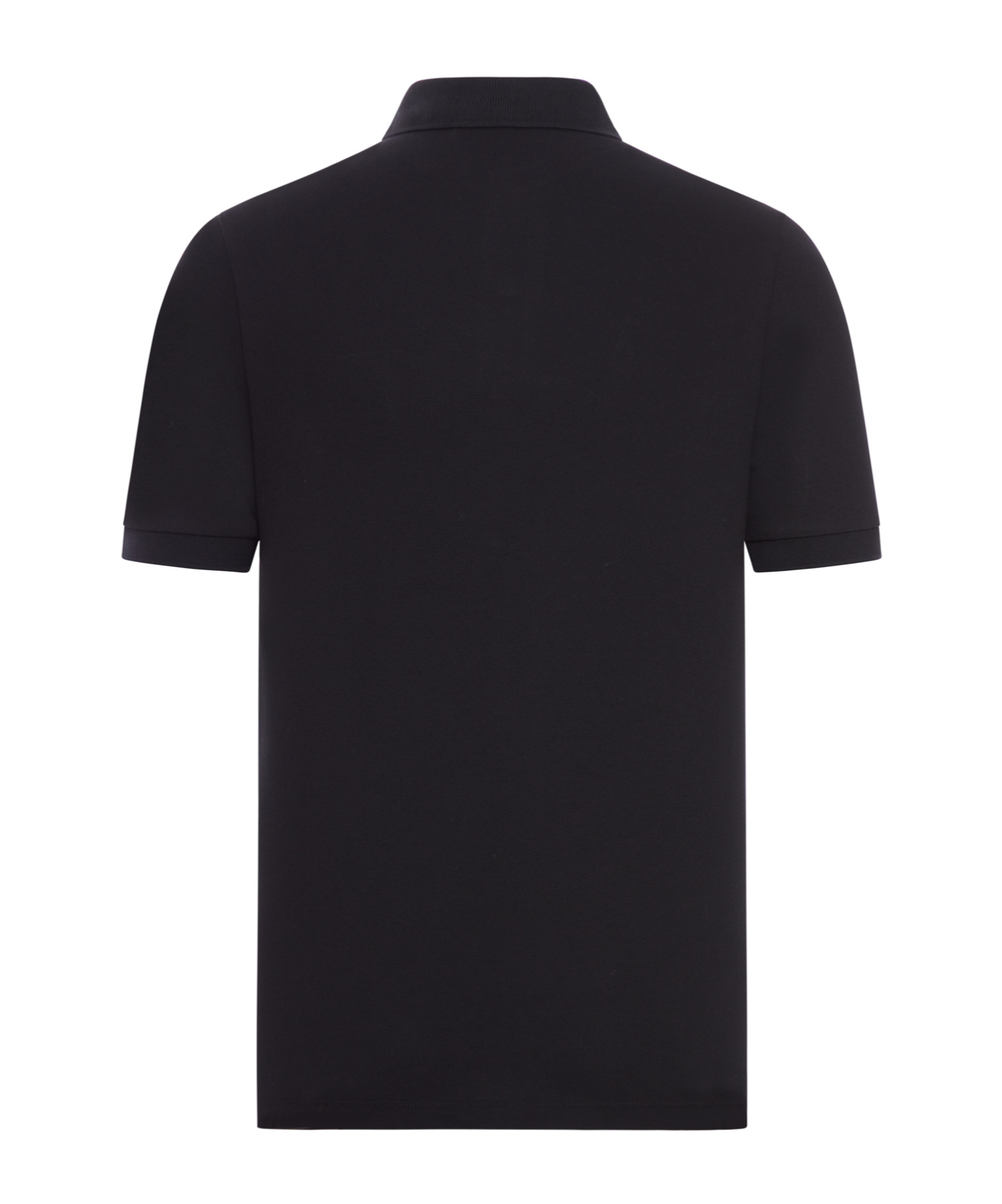 Stone Island Black Piquet Polo Shirt In Black