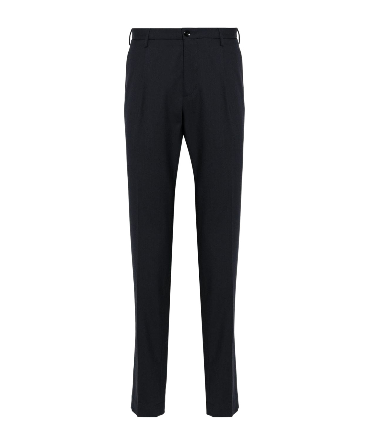 Incotex Mid-rise Tailored Trousers In Black