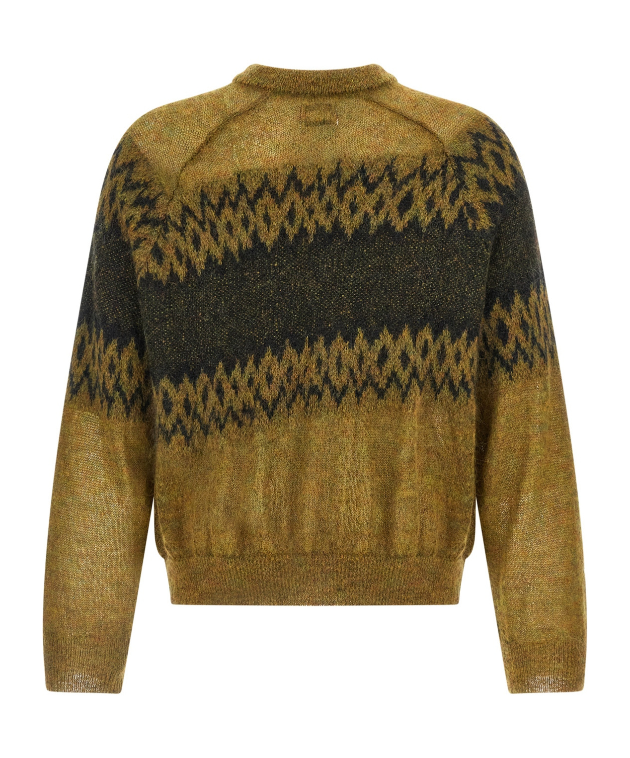 Magliano Festive Patterned Long Sleeve Cardigan In Green