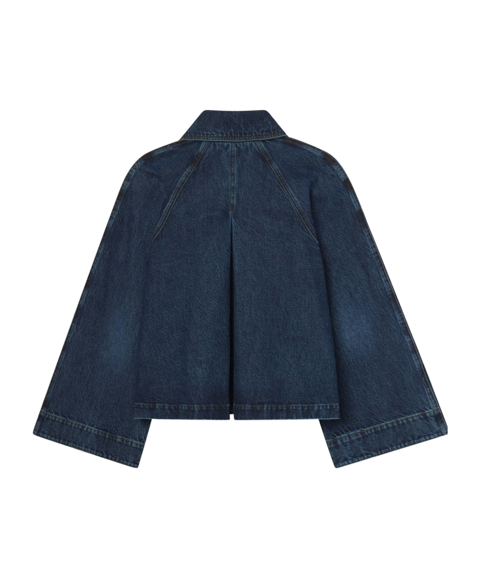 Frame Button-front Denim Jacket In Blue