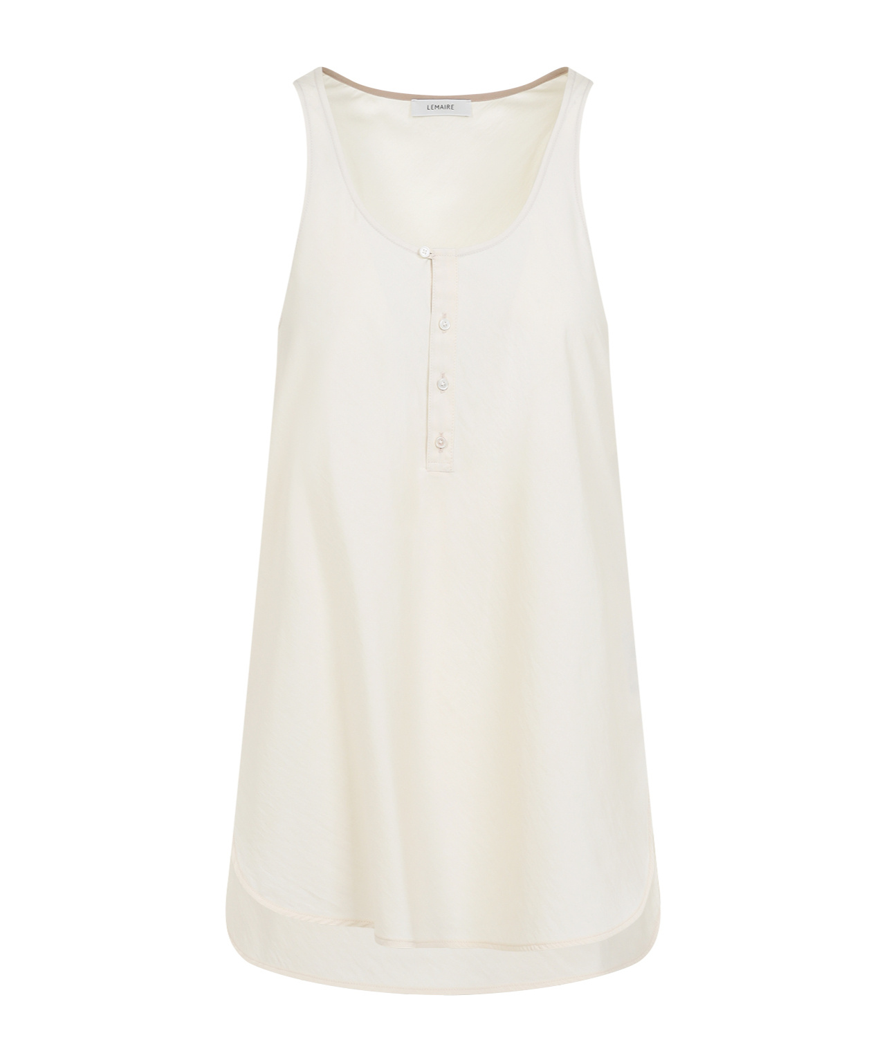 Lemaire Bias Cut Tank Top In White