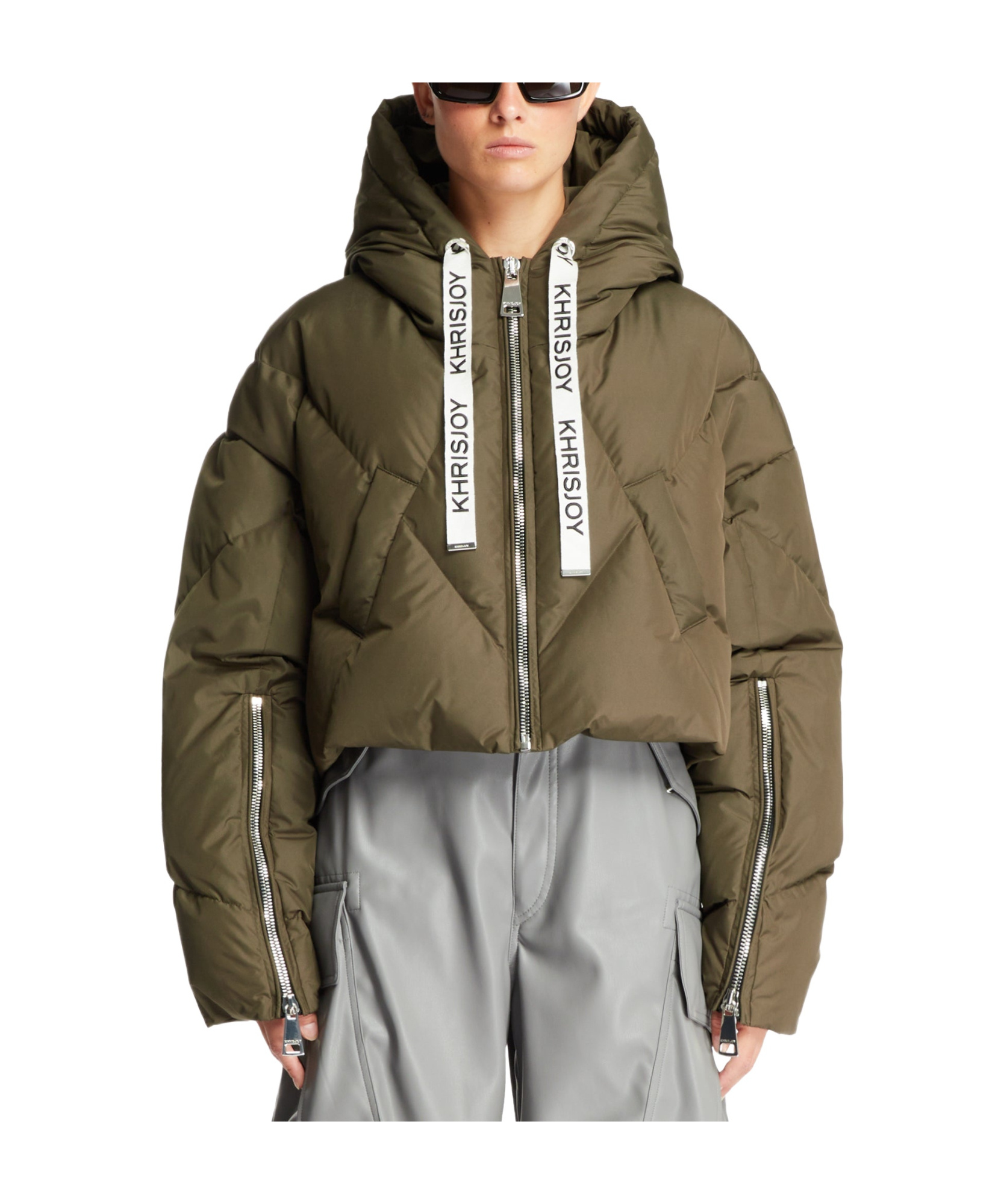 Khrisjoy Khris Puffer Jacket In Gray