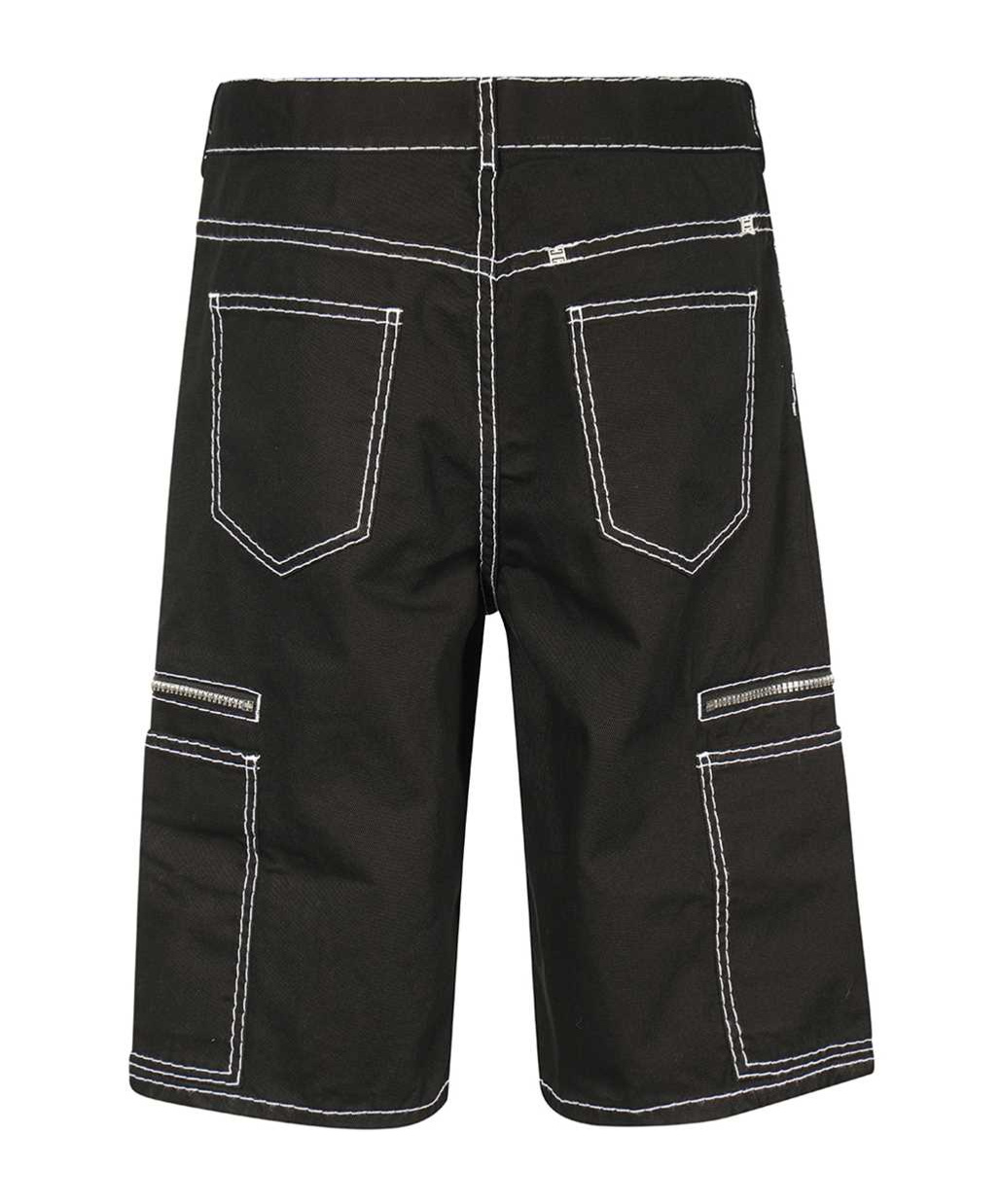 Givenchy Waistband Loop Shorts In Black