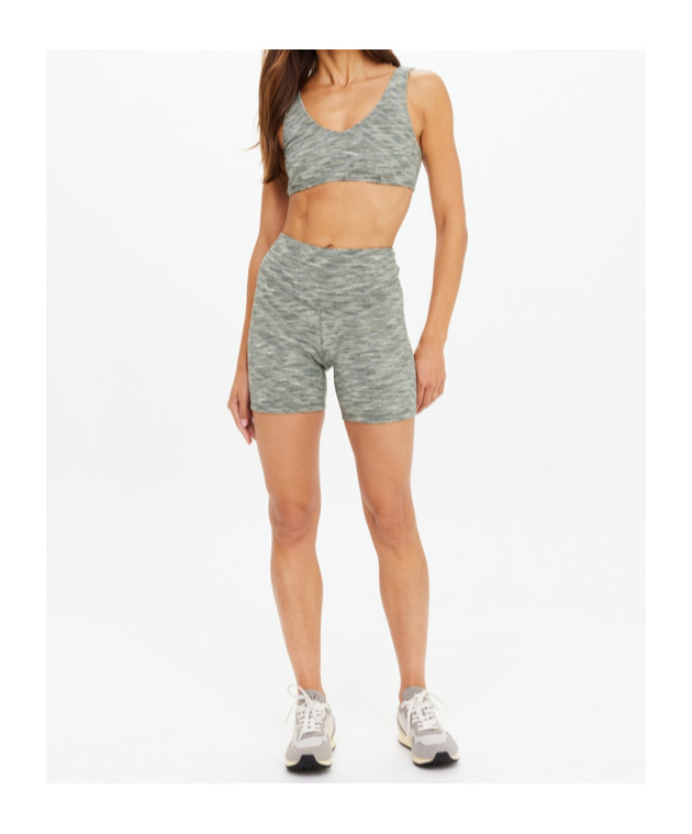 The Upside Reversible Patterned Performance Shorts In Gray