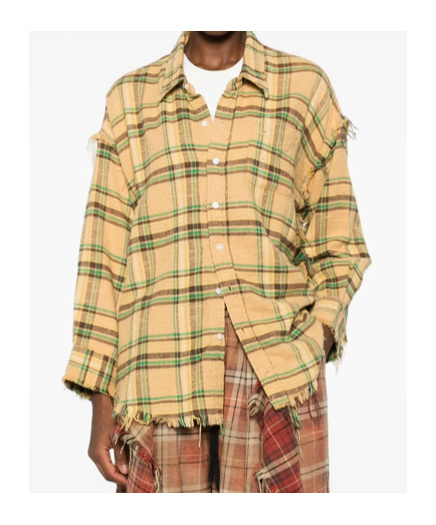 R13 Shirts Multicolour In Brown