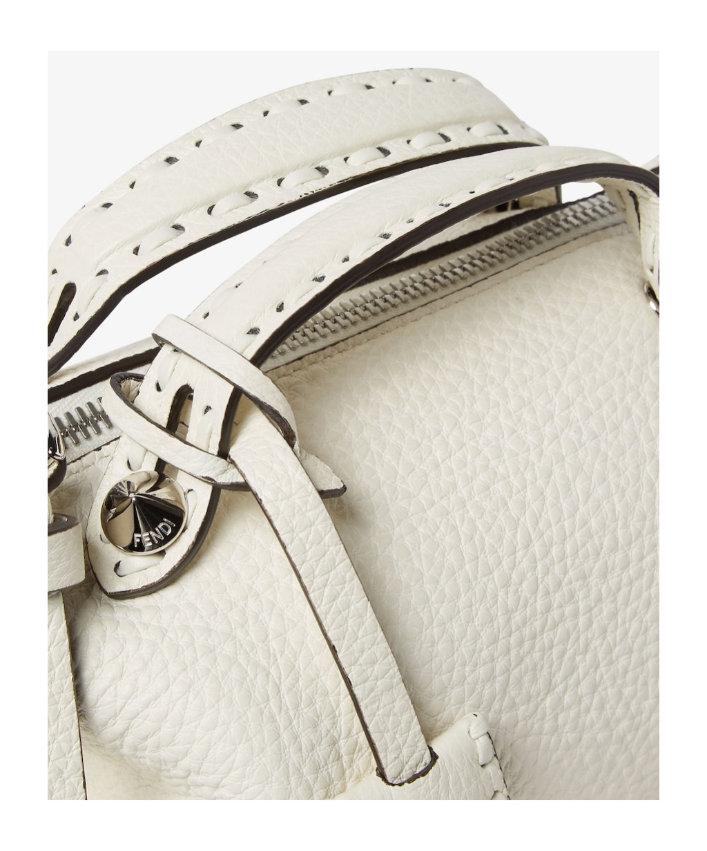 Fendi By The Way Selleria Mini Boston Bag In White