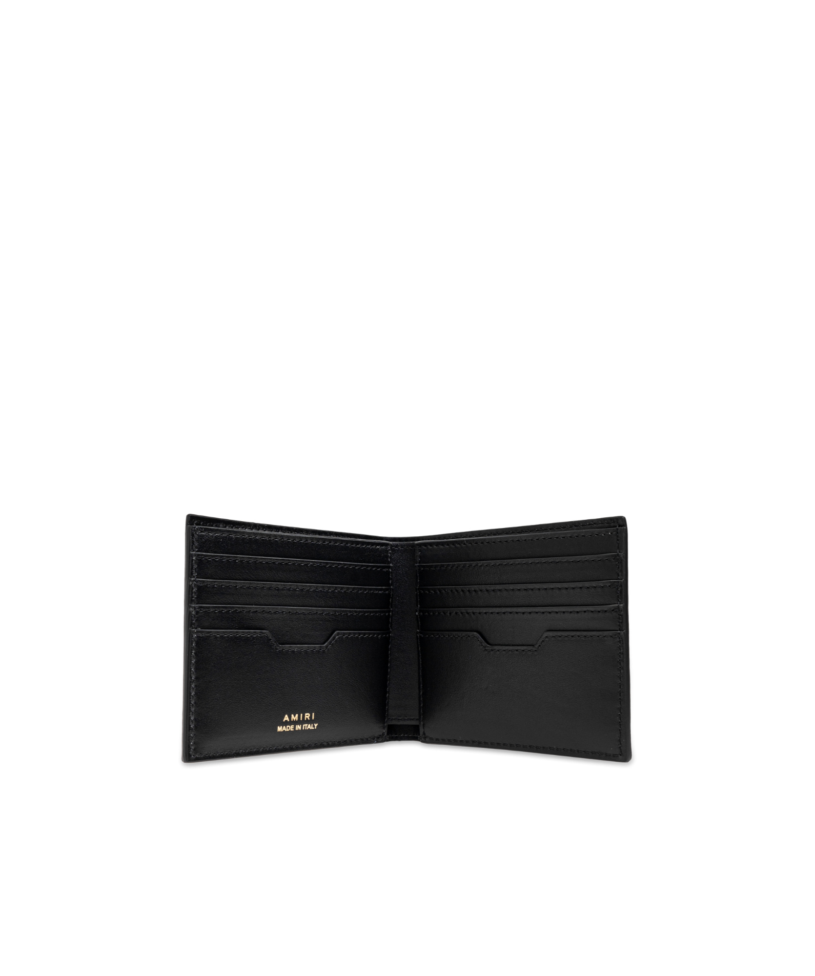Amiri Ma Quad Leather Bifold Wallet In Black