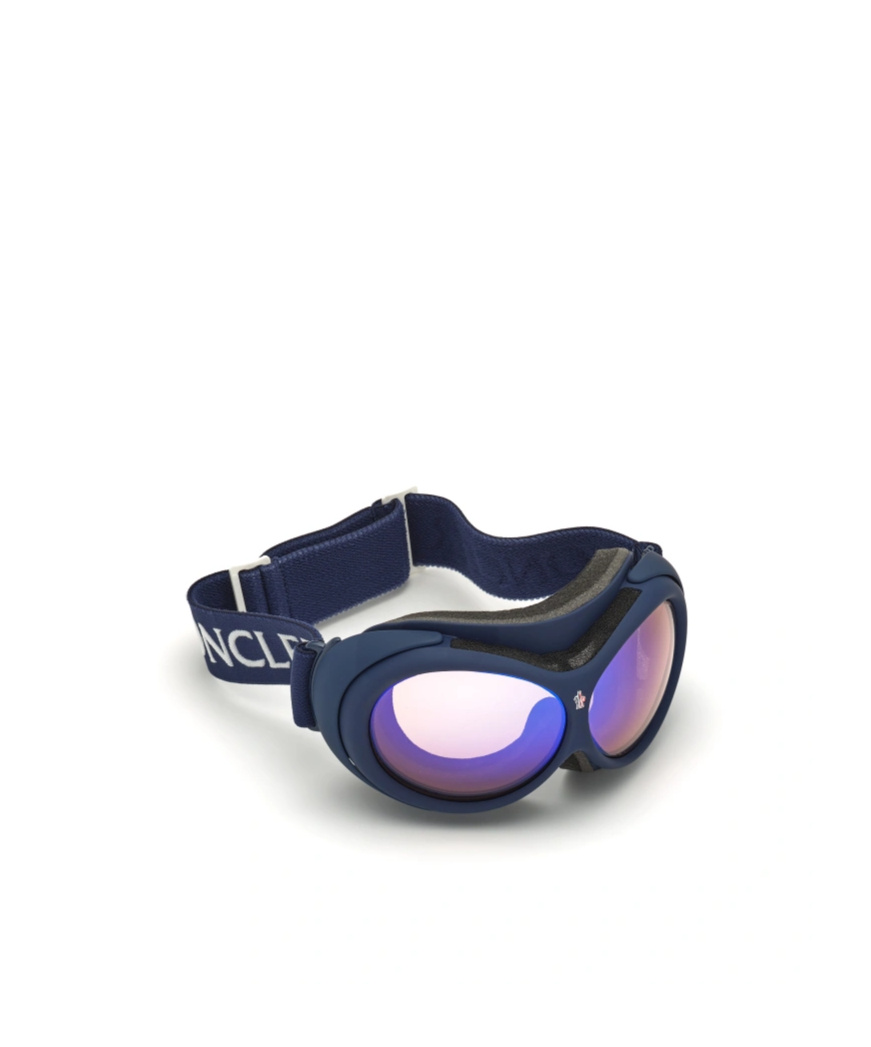 Moncler Eyewear Oversized Ski Goggles In Blue