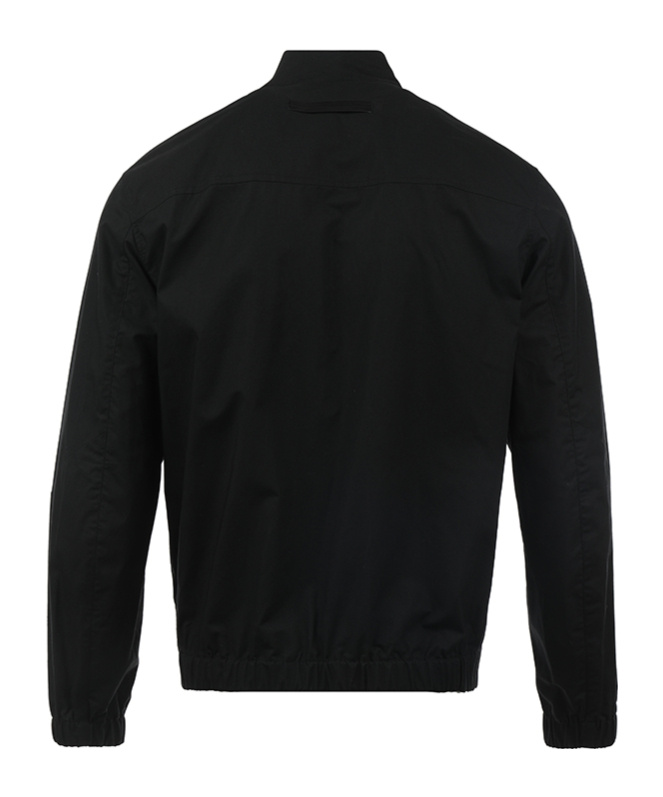 Shop Zegna Zippered Casual Jacket In Black