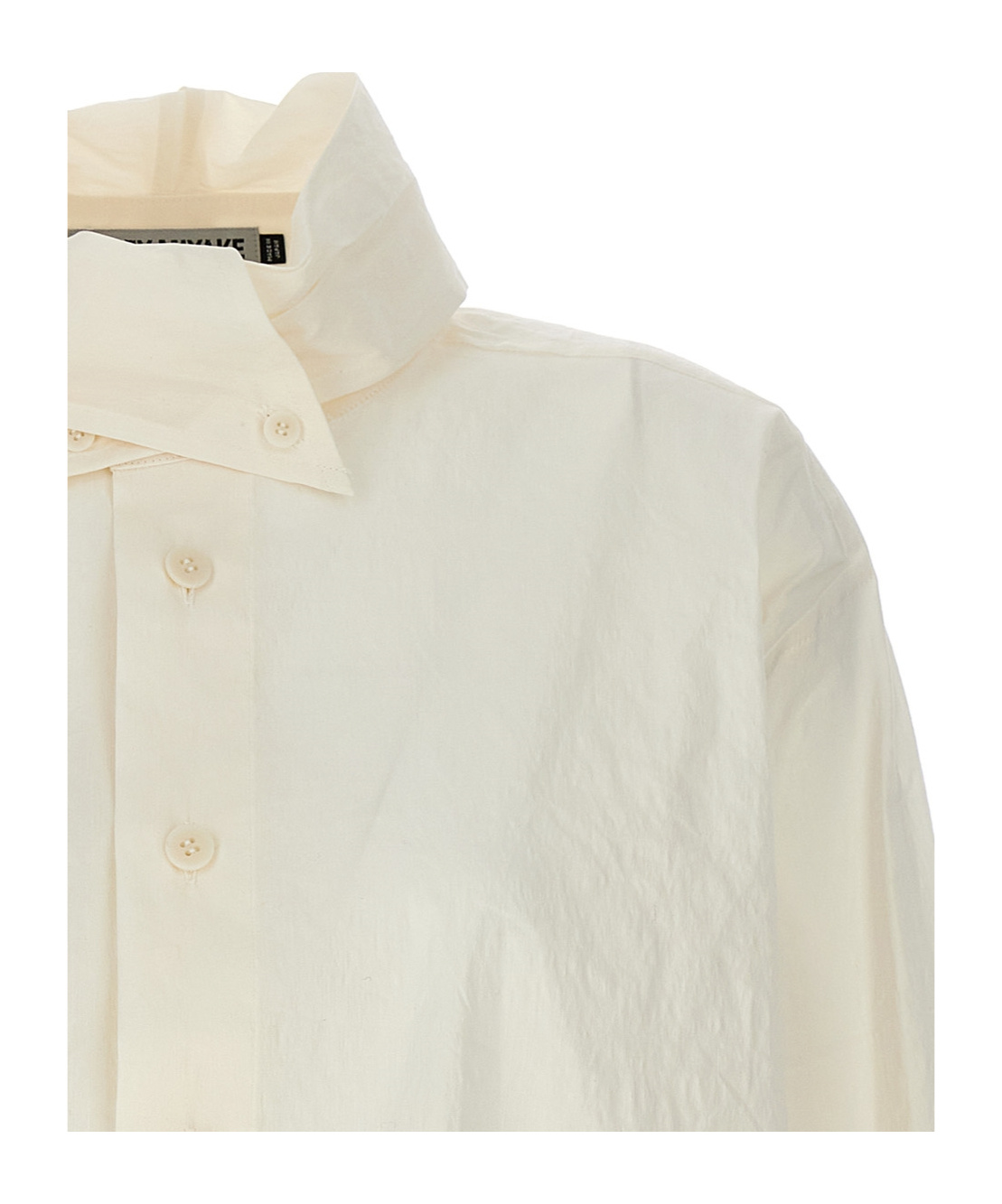 Shop Issey Miyake Crinkled Shirt In White