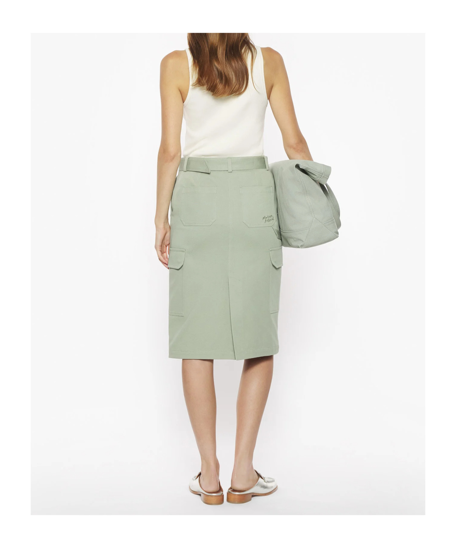 Maison Kitsuné Belted Utility Skirt