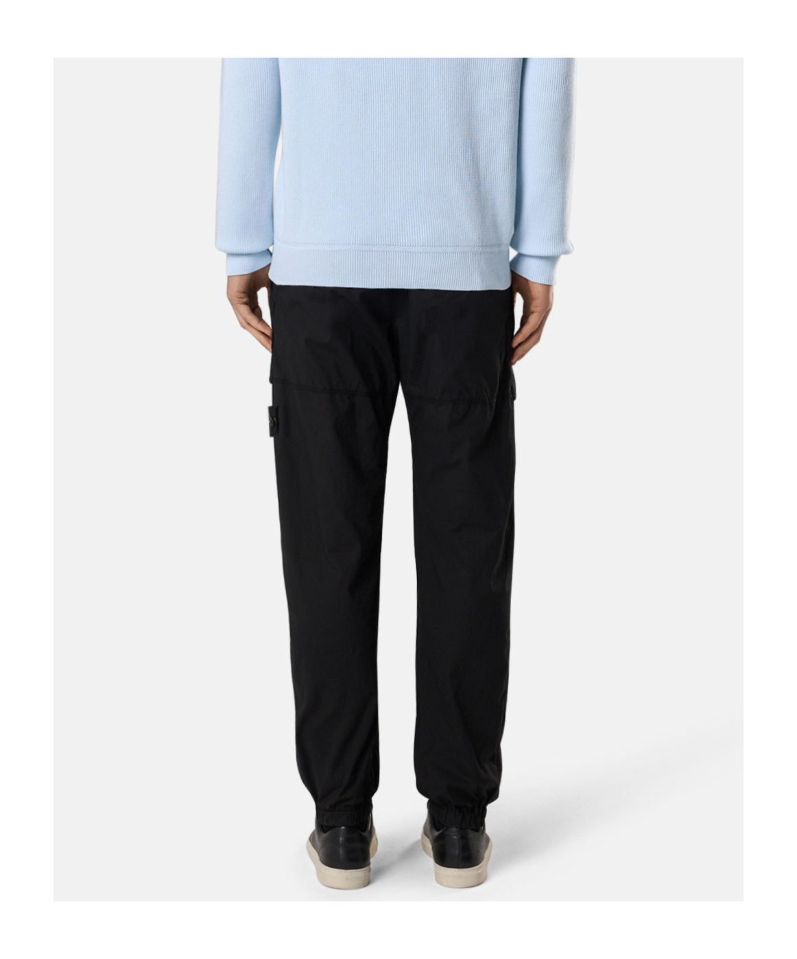 Stone Island Classic Badge Sweatpants In Black