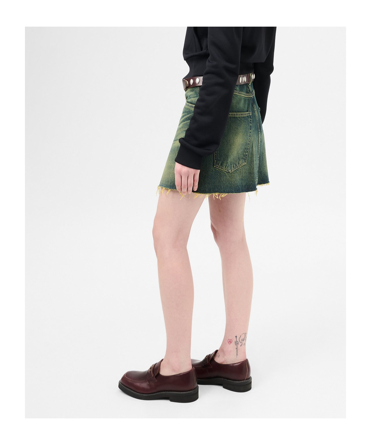 Shop Our Legacy Cover Mini Skirt In Green