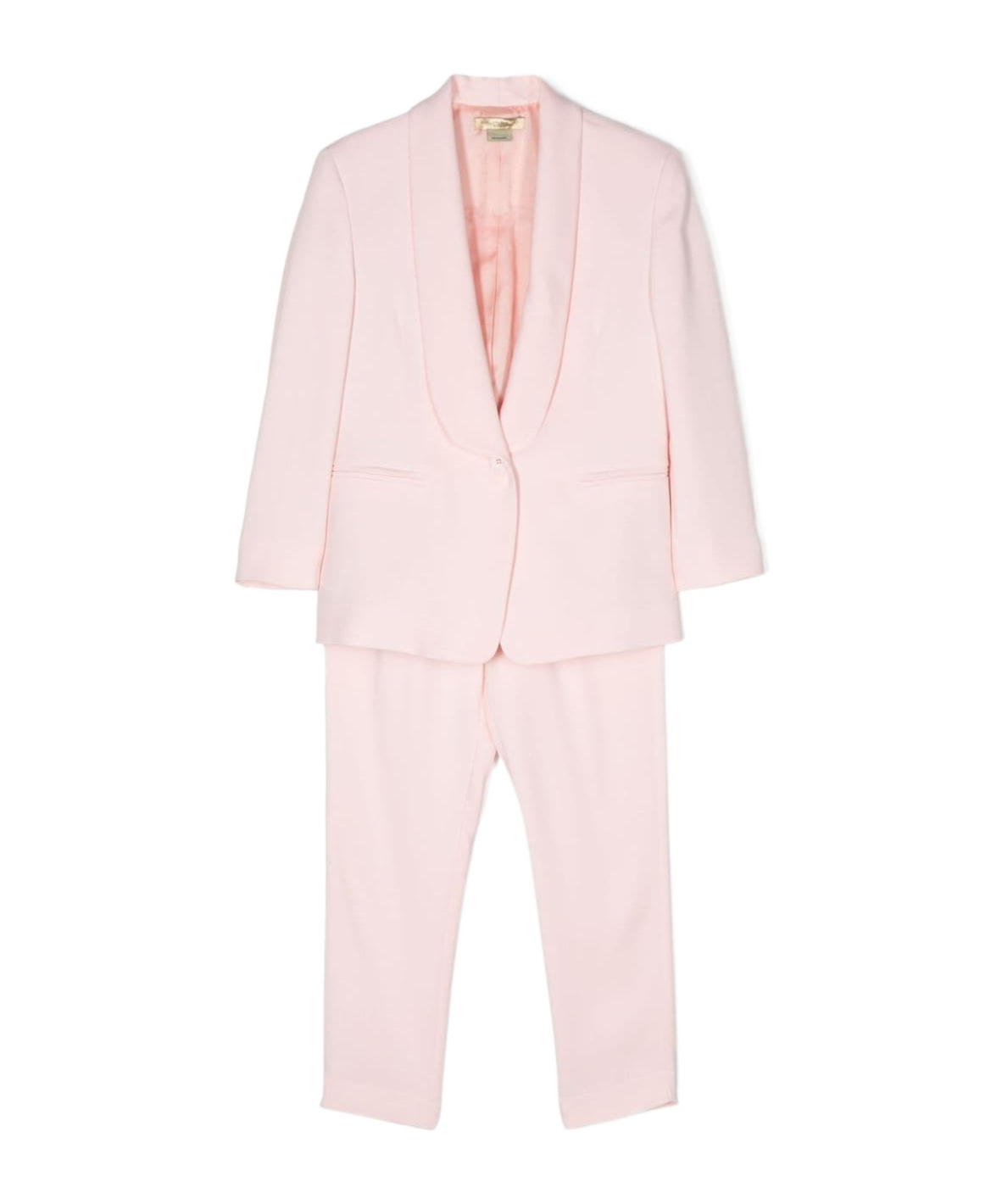Shop Stella Mccartney Long-sleeved Jacket And Trouser Suit In Pink