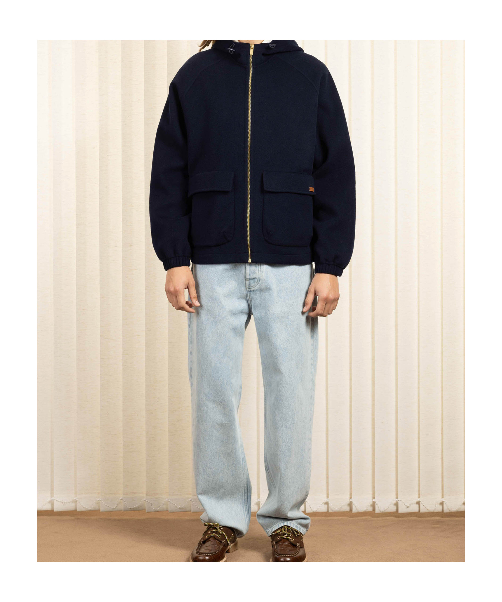 Drôle De Monsieur Hooded Jacket In Black