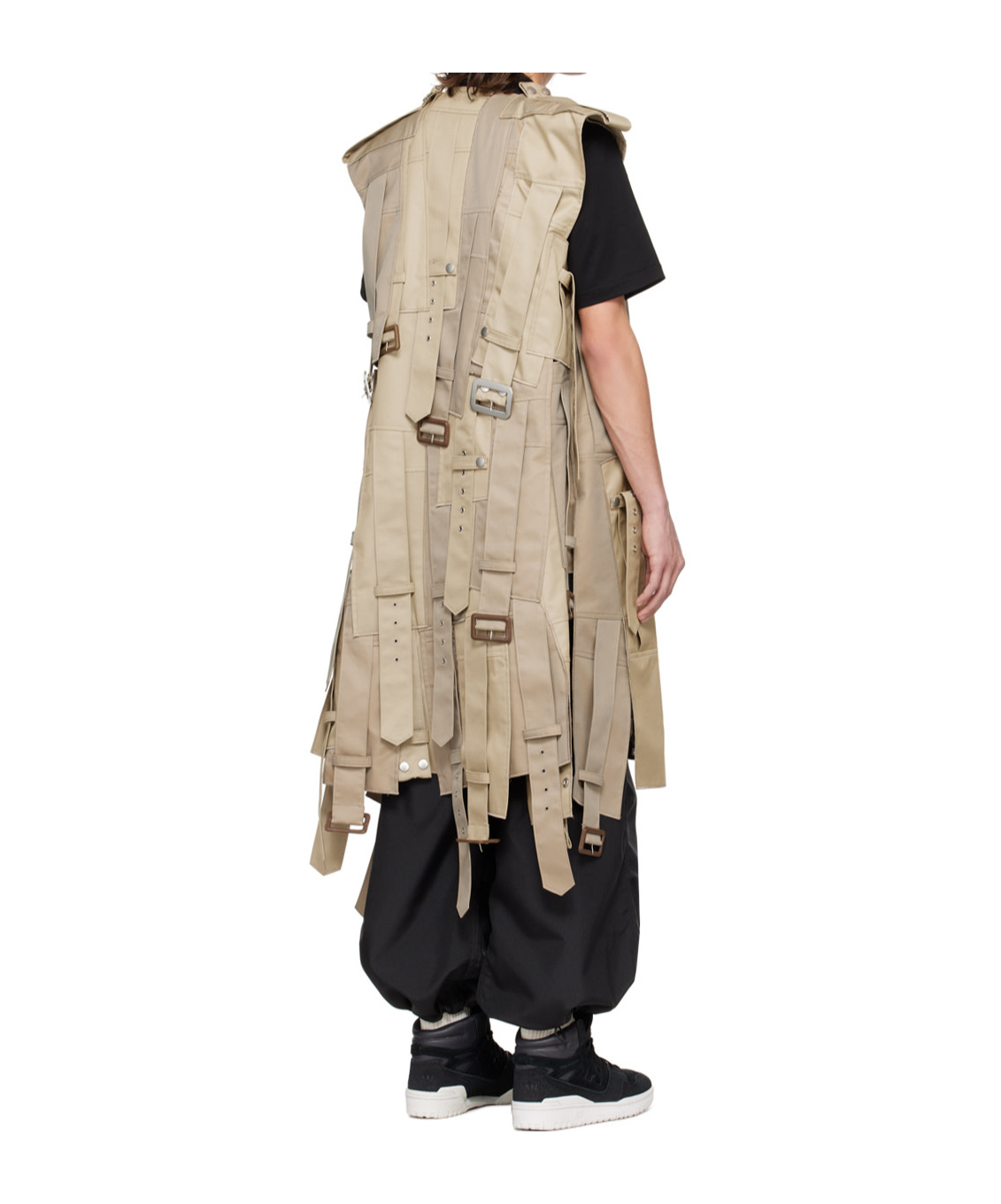 Junya Watanabe Sleeveless Coat In Nude