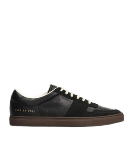 Common Projects Low Profile Basketball Sneakers With Contrast Sole In Black
