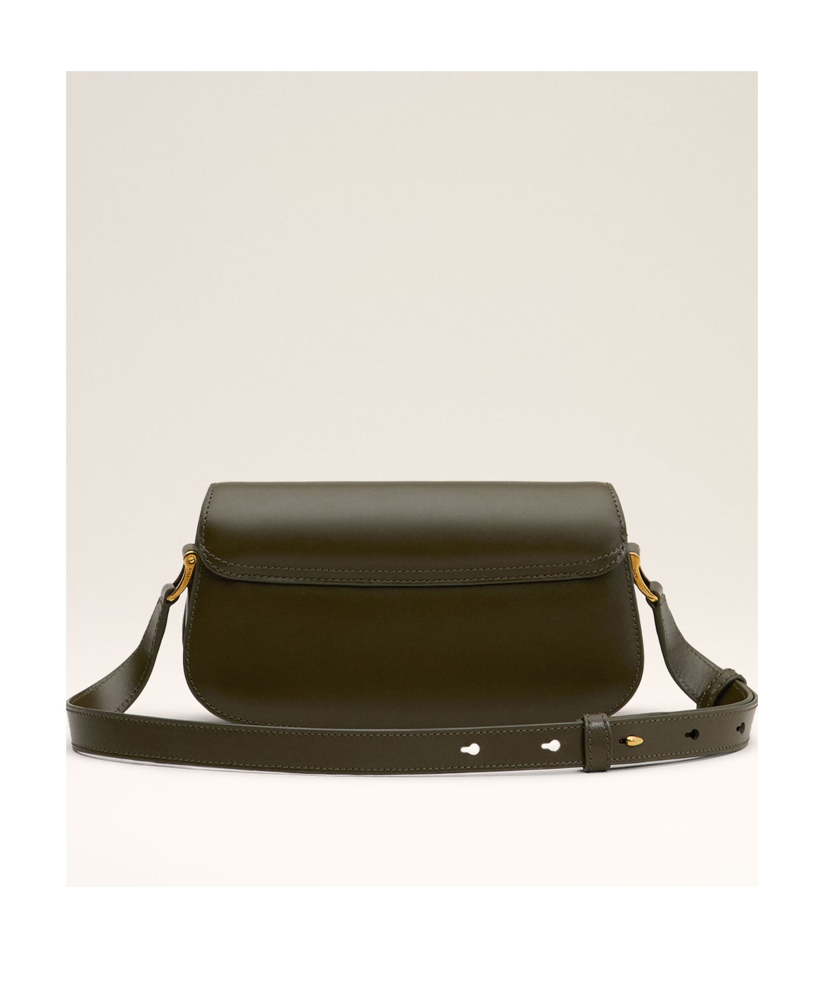 Shop Ami Alexandre Mattiussi Ami Paris Logo Plaque Shoulder Bag In Brown