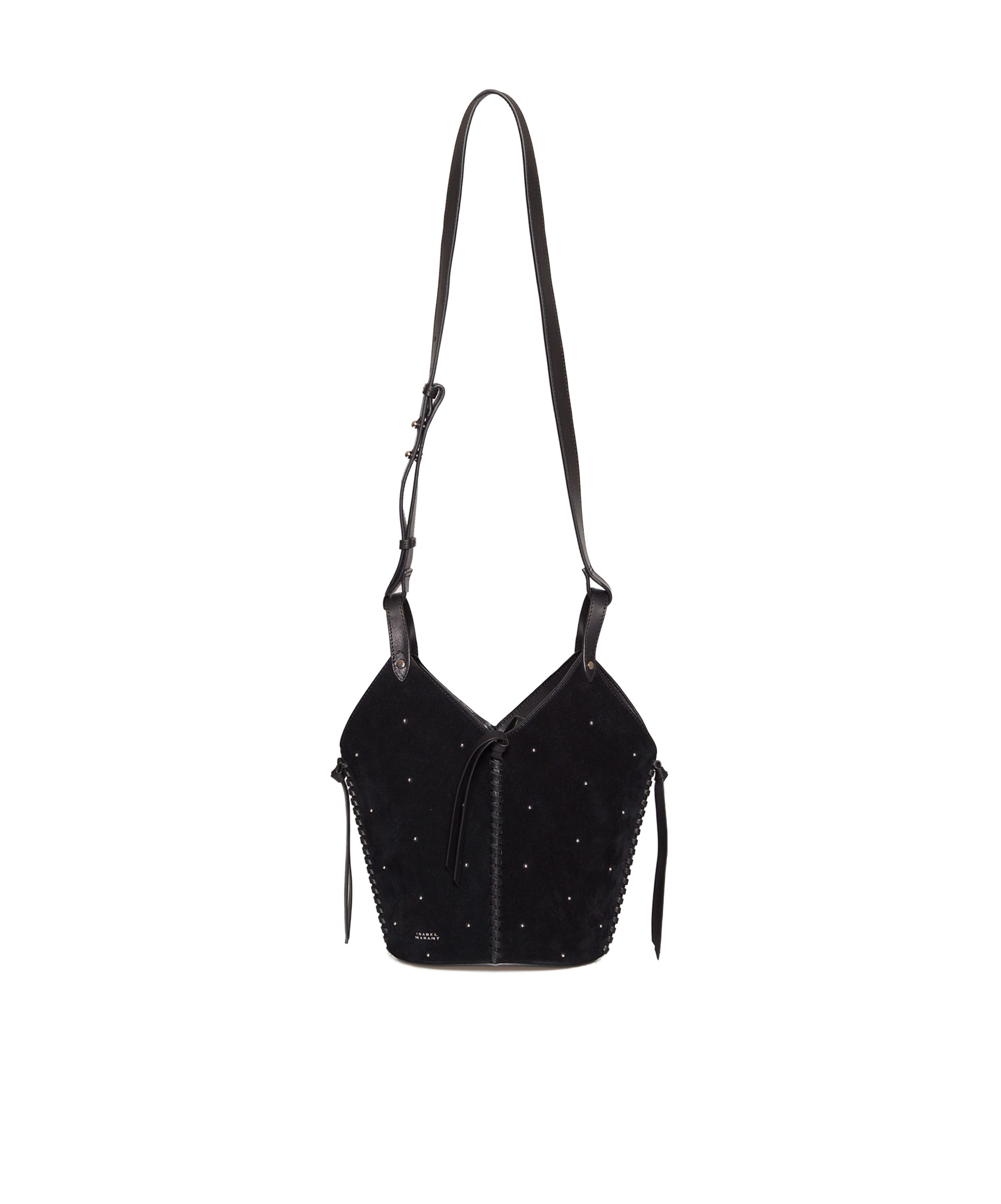 Isabel Marant Logo Shoulder Bag In Black