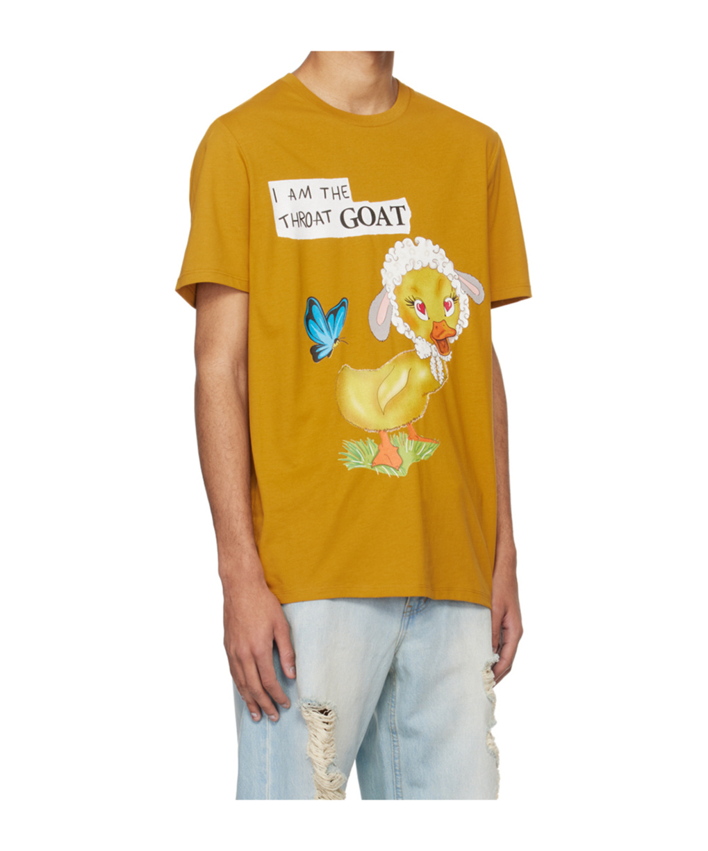 Egonlab Yellow Goat T-shirt In Brown