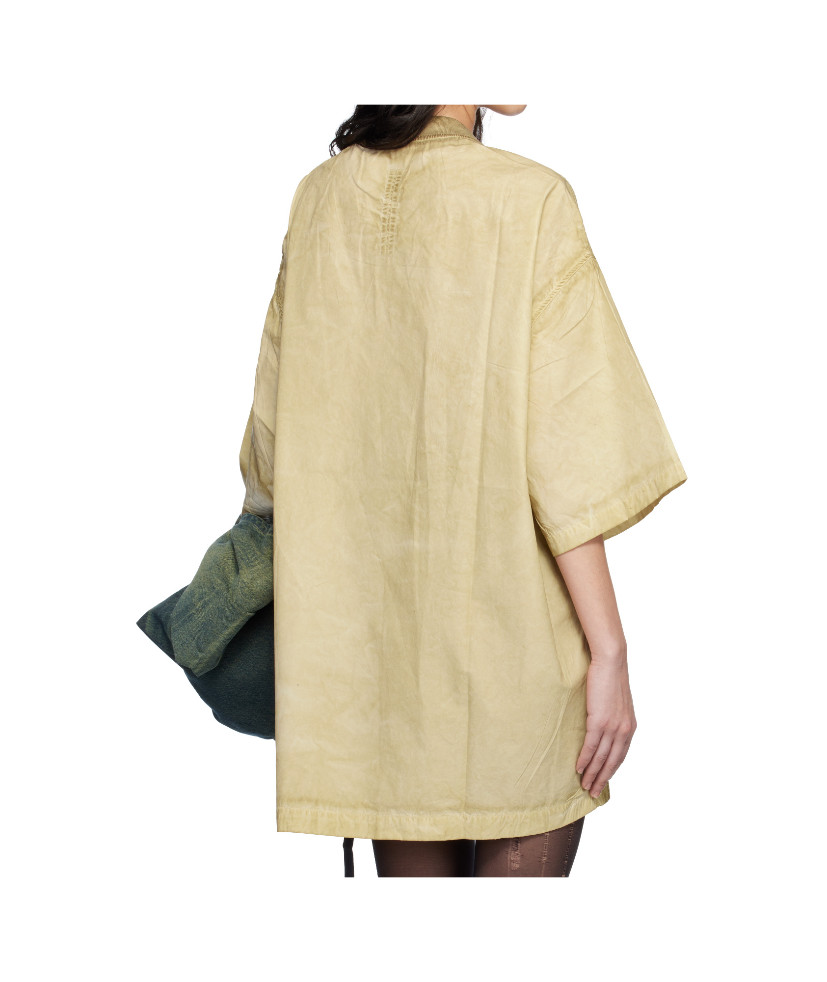 Rick Owens Drkshdw Beige Hollywood Tommy T-shirt In Neutral
