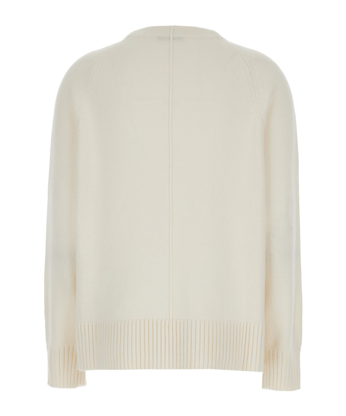 Max Mara Long-sleeved Sweater In White