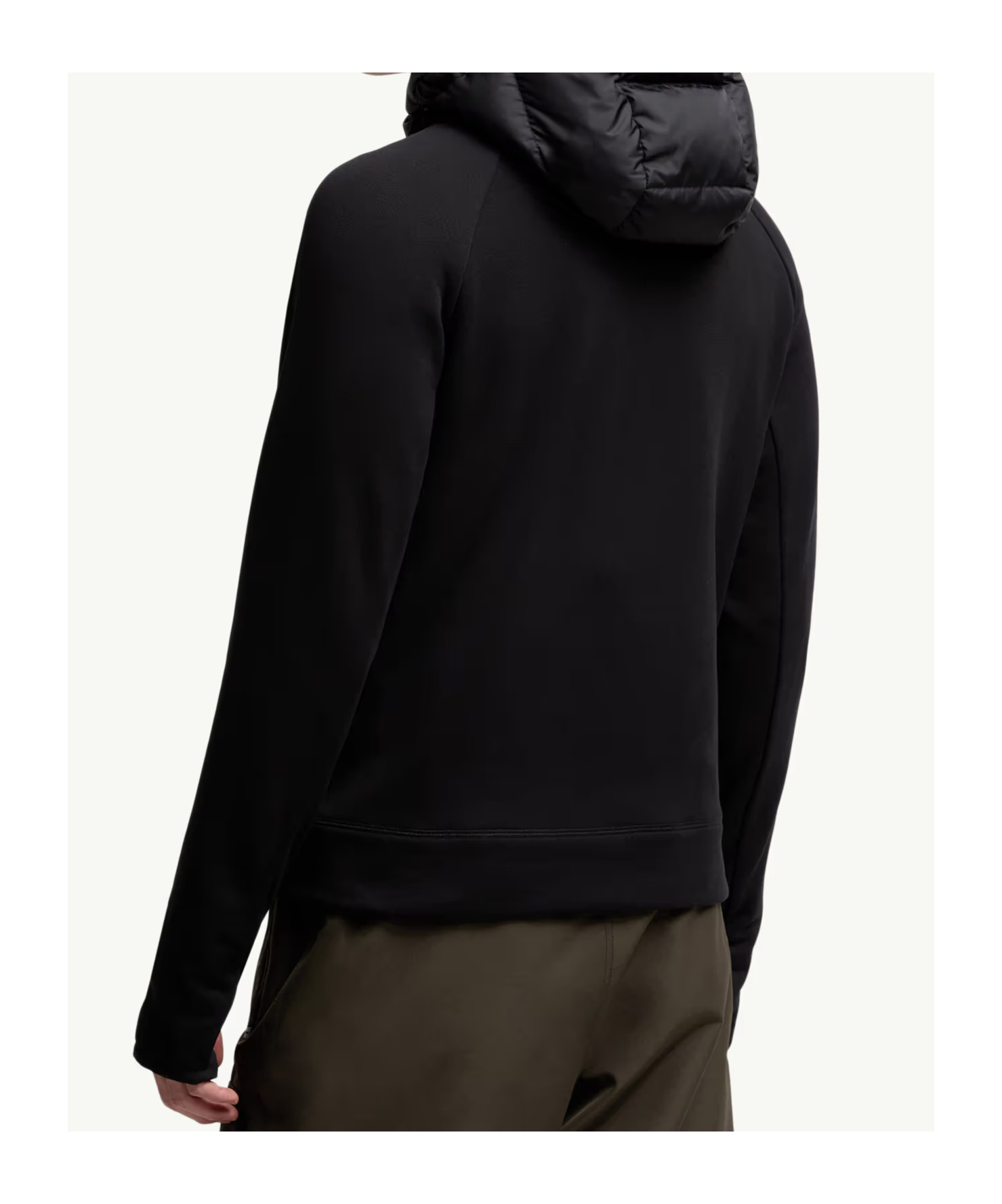 Moncler Polartec Zip-up Hoodie Hood Long Sleeves In Black