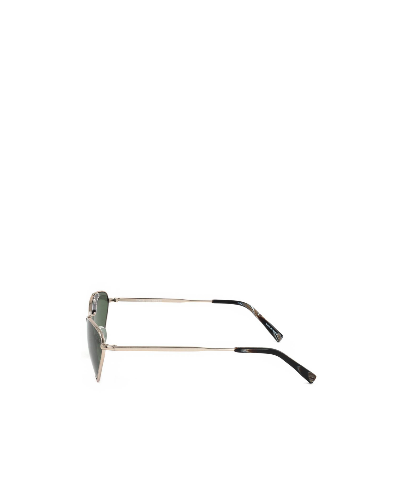 Dries Van Noten Linda Farrow X  Pilot Frame Sunglasses In Green