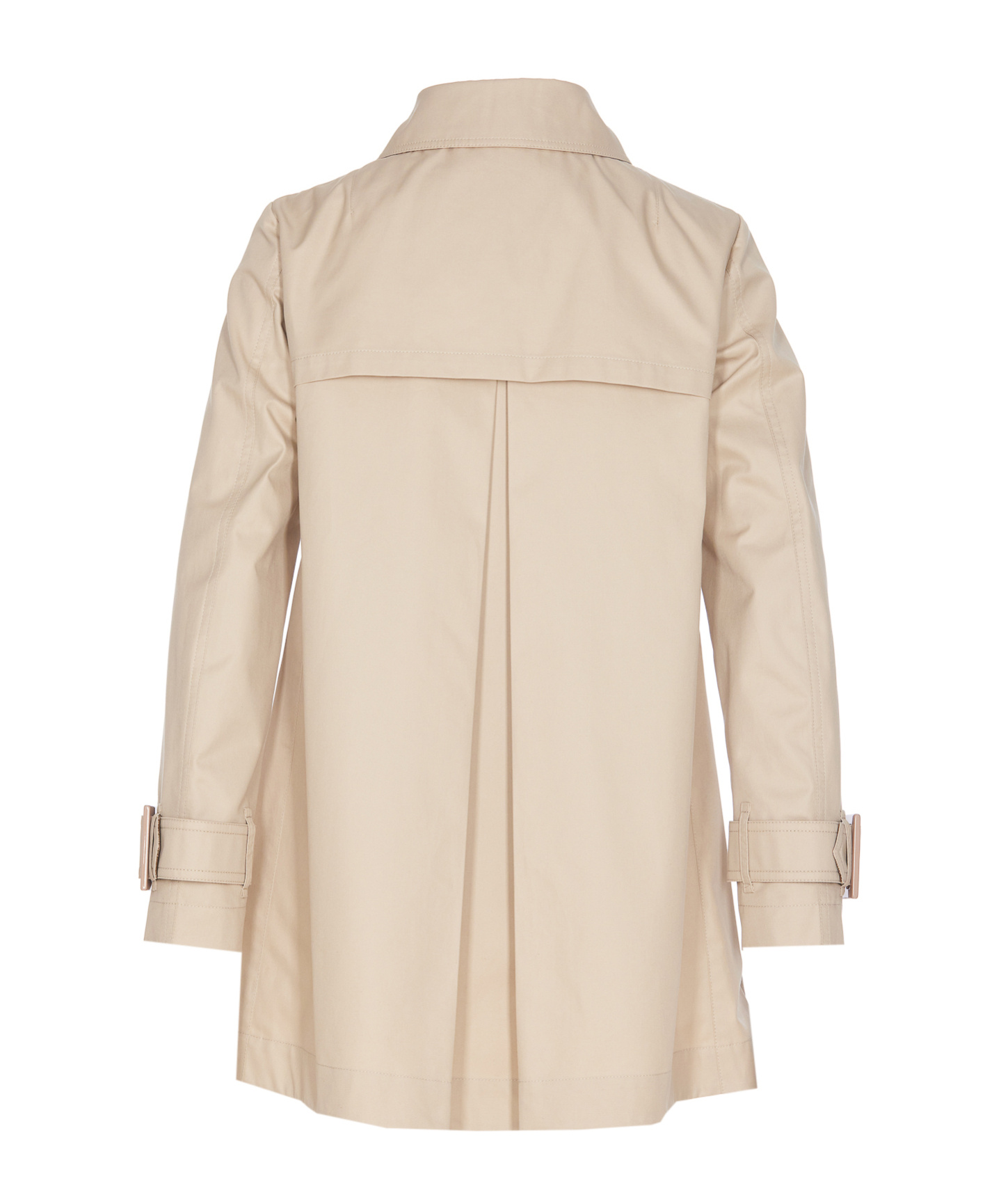 Shop Herno Long Sleeve Trench Coat In Nude