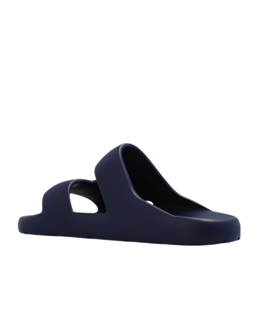 Bottega Veneta Logo Slippers In Blue