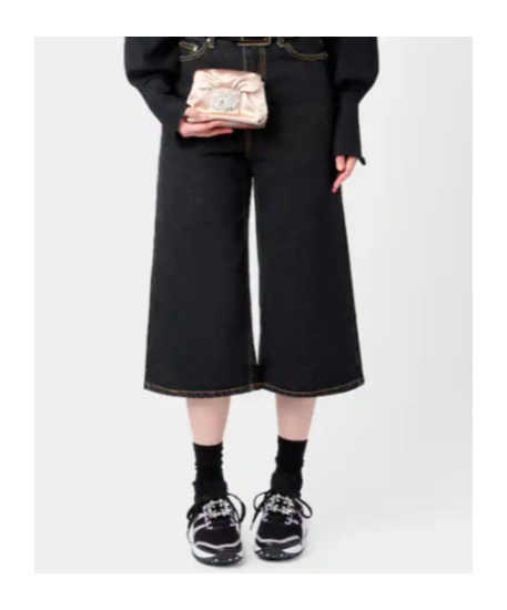Roger Vivier Viv' Run Sneakers In Fabric In Black
