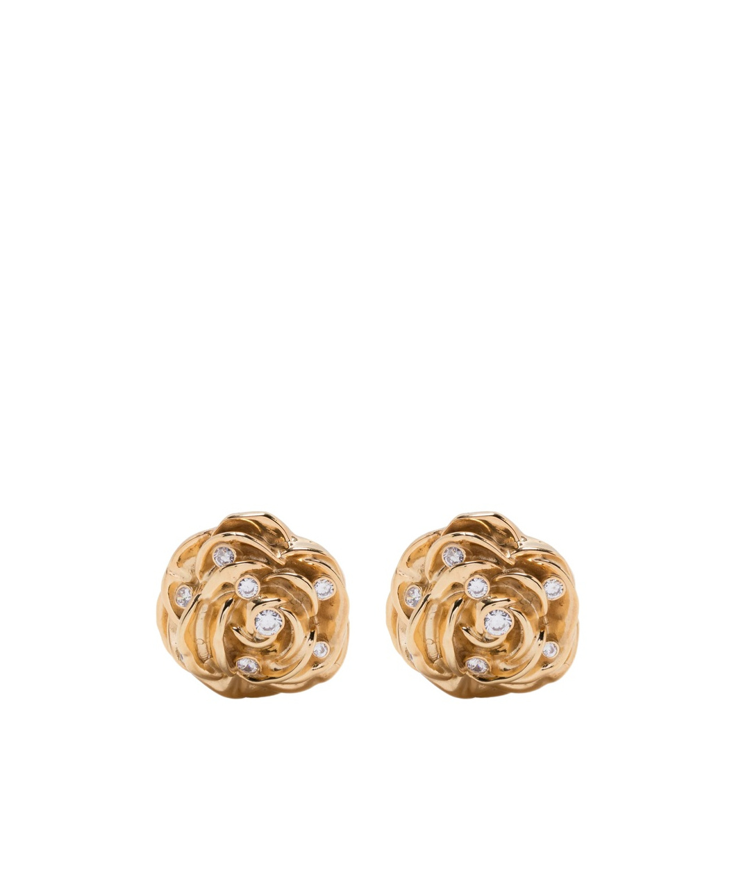 Magda Butrym Three-dimensional Flower Earrings In Yellow