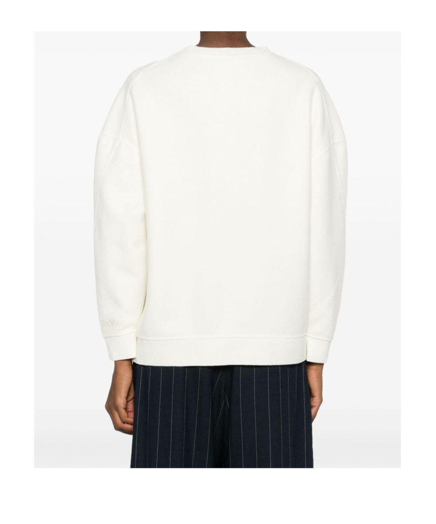 Max Mara Long-sleeved Sweater In White