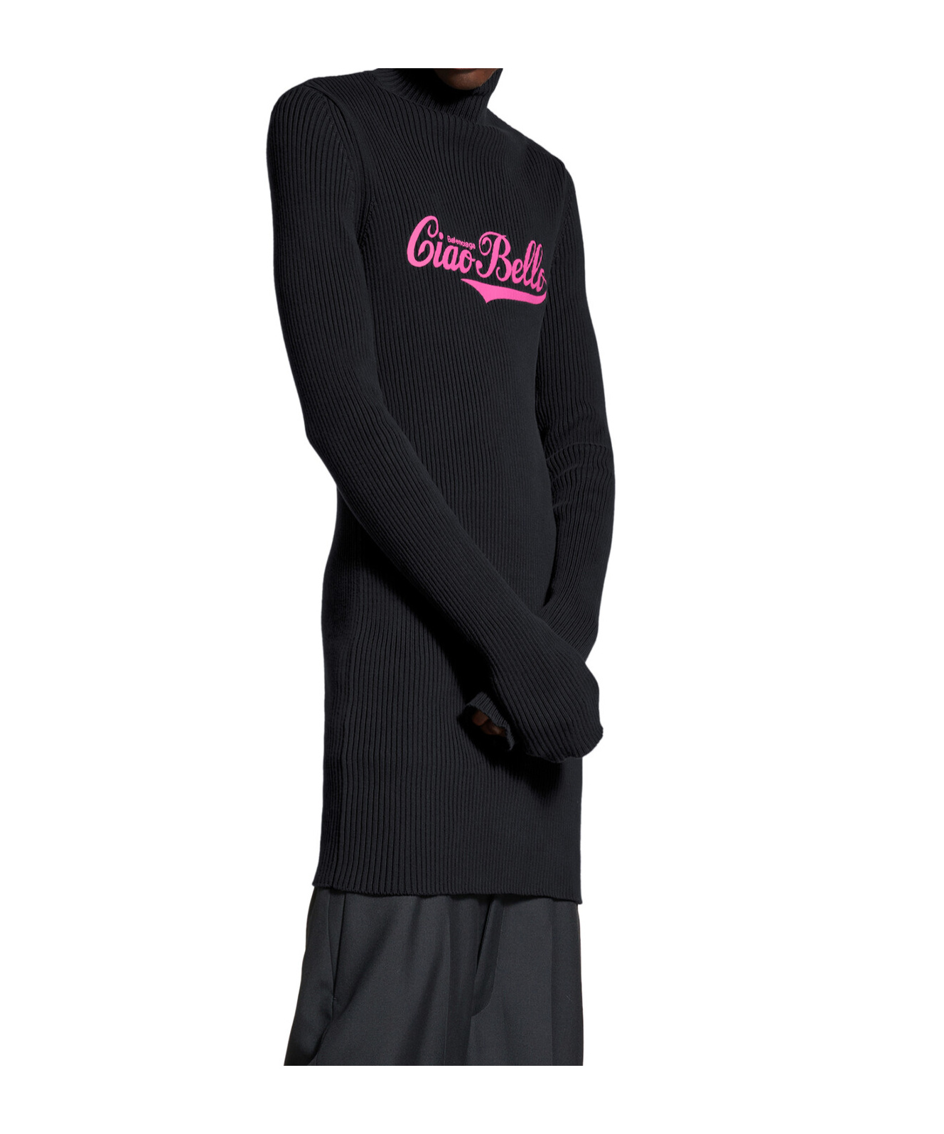 Balenciaga Turtleneck Sweater In Black