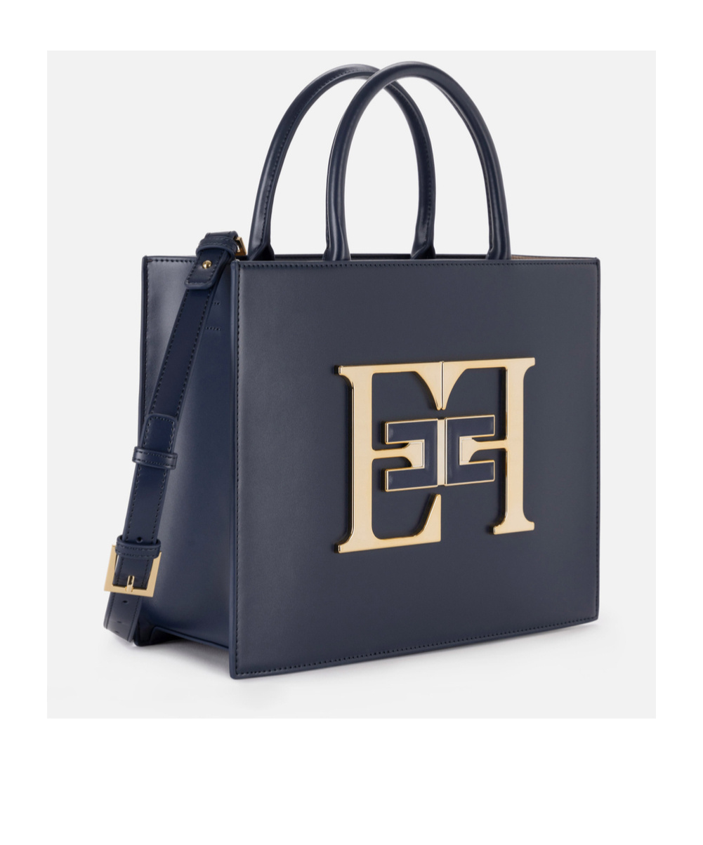 ELISABETTA FRANCHI LOGO MEDIUM HANDBAG