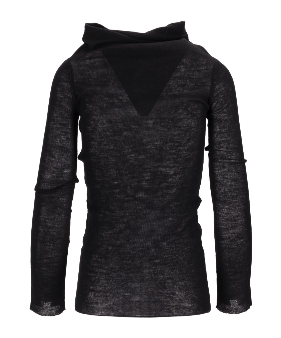 Ann Demeulemeester Tizziana Drop Shoulder Long Sleeve Knitted Top In Black