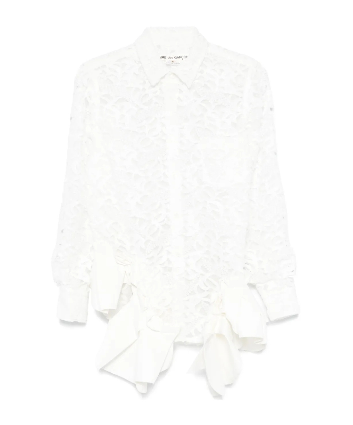 COMME DES GARÇONS GUIPURE-LACE SHIRT 