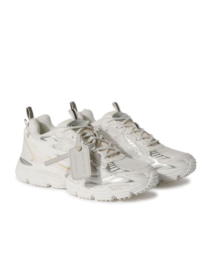 Off-white Be Right Back Mesh Sneakers Pull Tabs In White