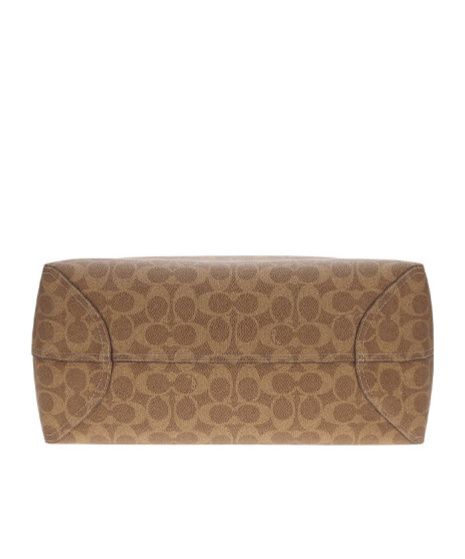 Coach Logo Pattern Tote Bag In Brown