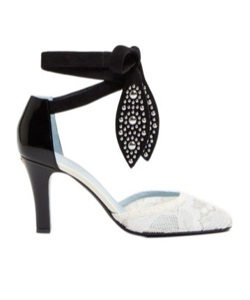 Shop Valentino 85mm Leather Pumps In Ivory/nude/black