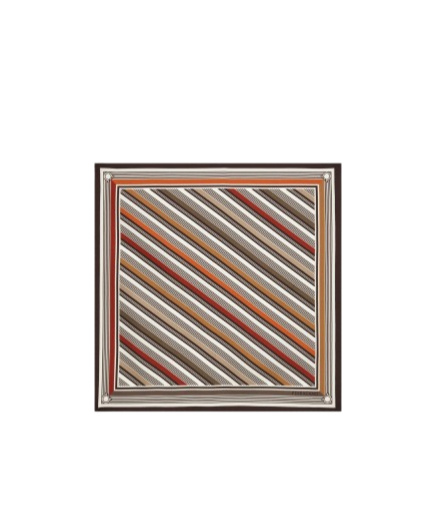 Ferragamo Pocket Square In Multi