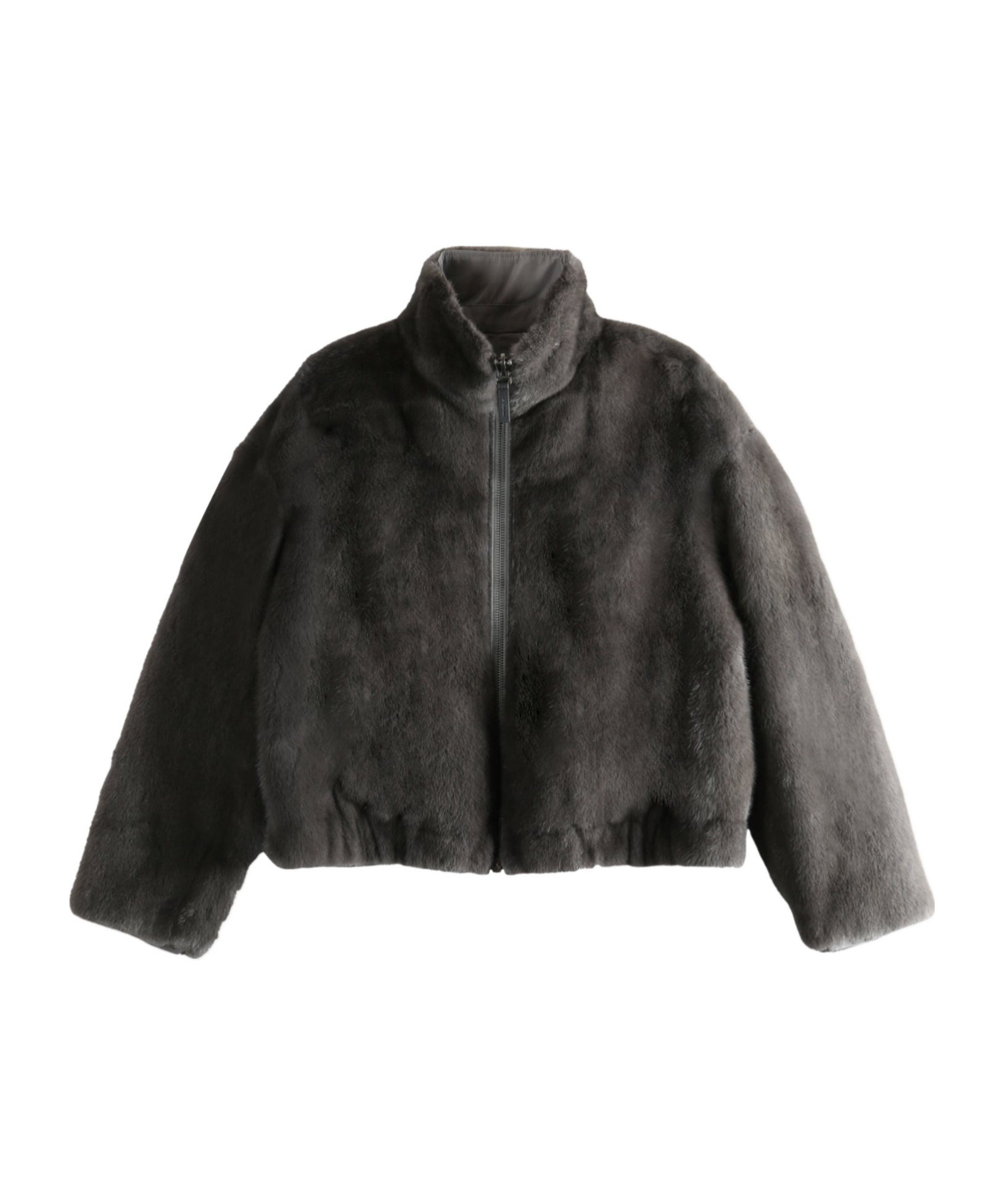 Yves Salomon Reversible Stand Collar Jacket In Multi